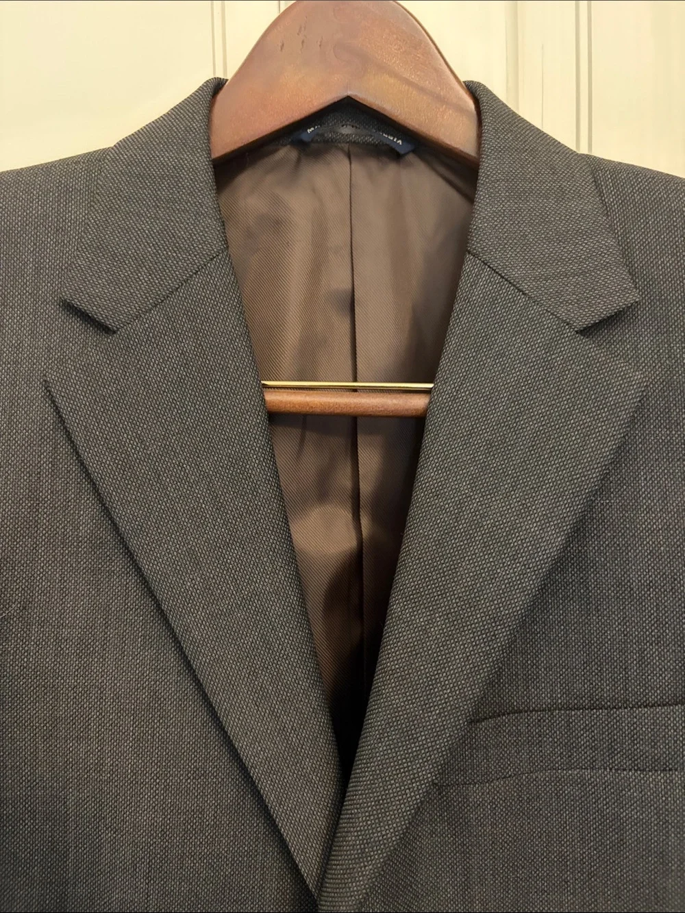 Banana Republic Men's Dark Gray Three-Button Blazer 42L